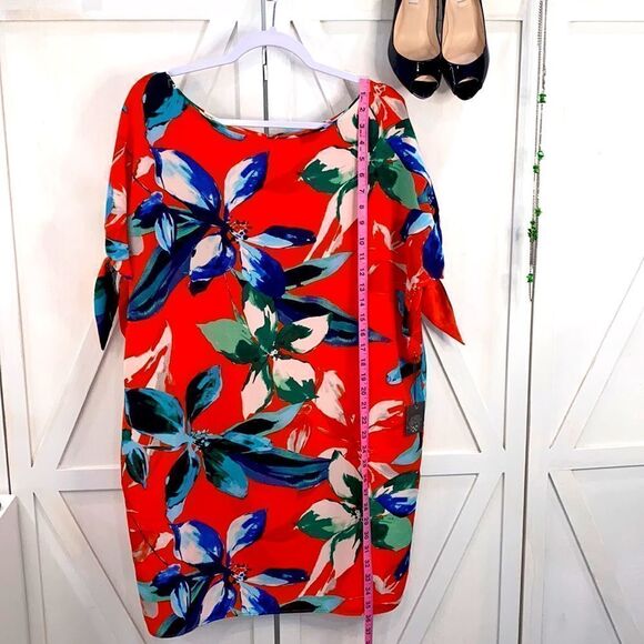 Vince Camuto Cold Shoulder Floral Printed Shift Dress Size 16 NWT MSRP $148 - Picture 12 of 16